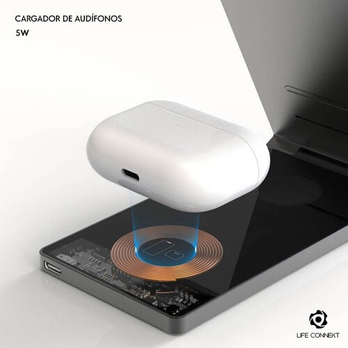 Cargador De Celular 3 en 1 Inalámbrico 15 w 