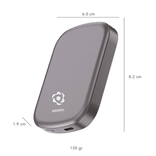 Batería Powerbank MagSafe inalámbrico 10,000 mAh Gris