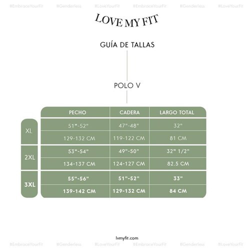 Playera Polo Cuello V Tallas Extras Plus Unisex 