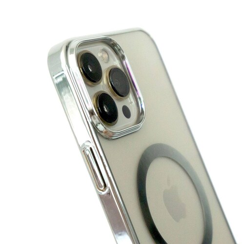 Funda Magnética Life Connekt Para iPhone 11 Pro / 11 Pro Max / 12 Mini / 12 Pro / 12 Pro Max / 13 Pr Plateado