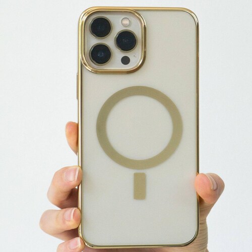 Funda Magnética Life Connekt Para iPhone 11 Pro / 11 Pro Max / 12 Mini / 12 Pro / 12 Pro Max / 13 Pr Dorado