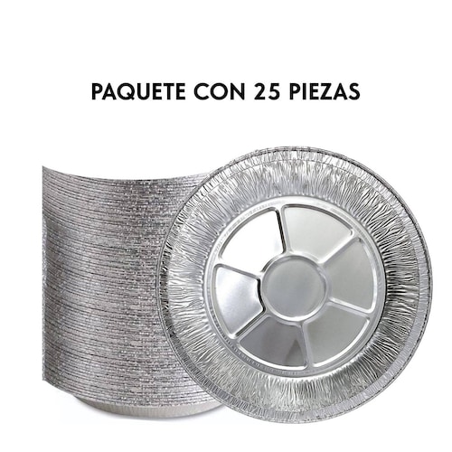 Molde Para Pay de aluminio 30 cm Paquete De 25 piezas 