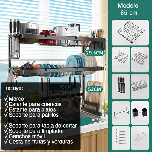 Escurridor doble nivel 85 cm