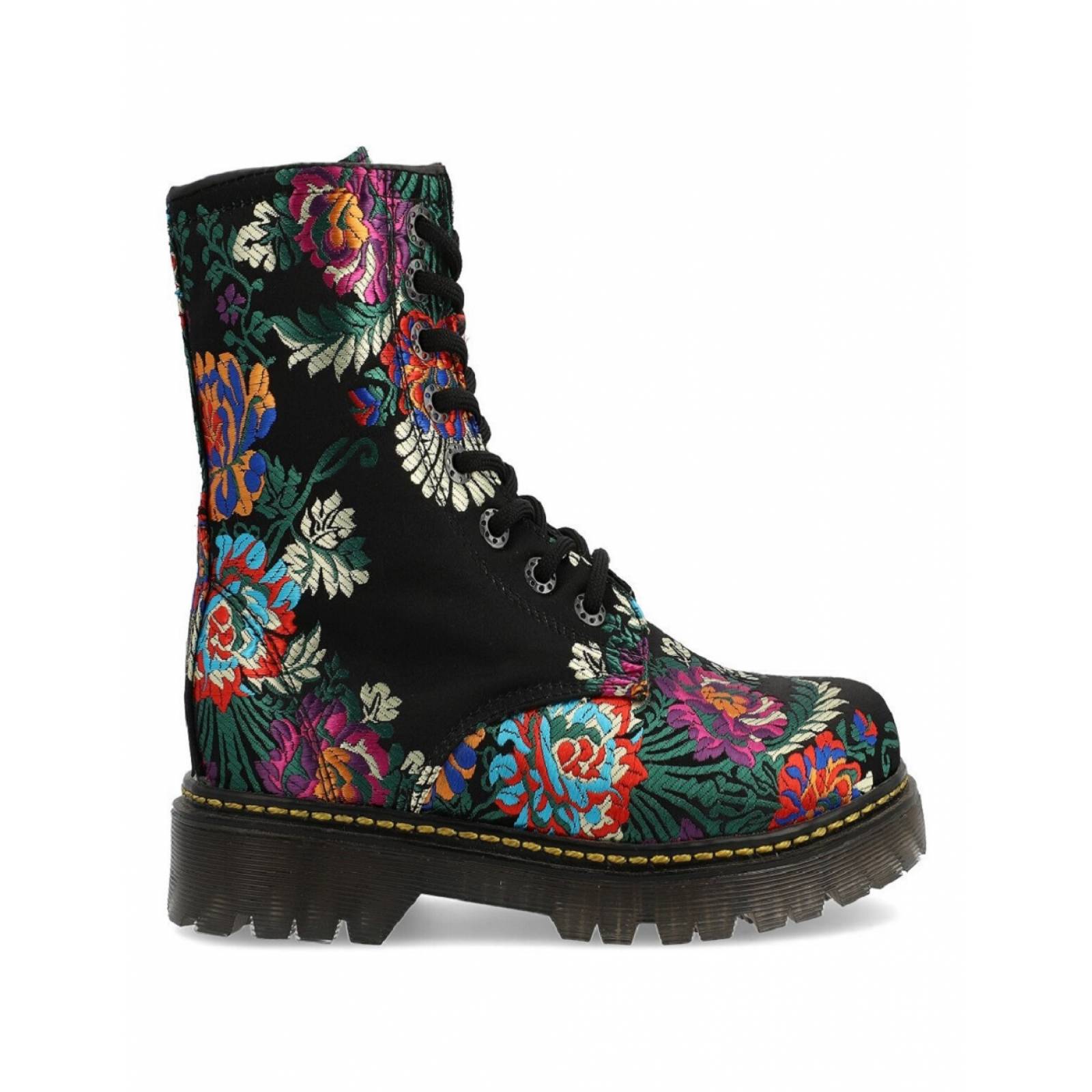 Botas dr shop martens mujer floreadas