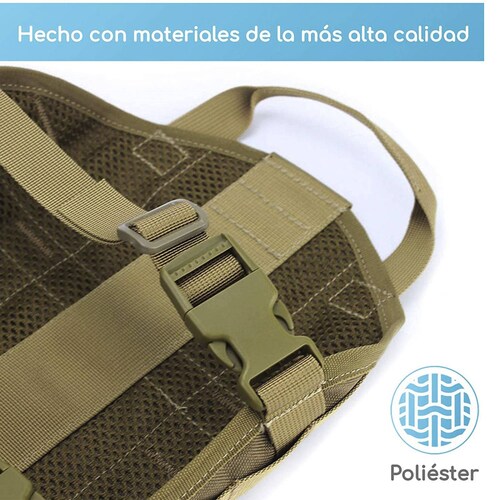 Mascretta Pechera Tactica para Perro K9 Arnes Tactico Chico