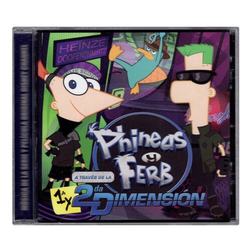 Phineas Y Ferb A Traves De La 1 & 2 Dimension - Sounstrack - Disco Cd