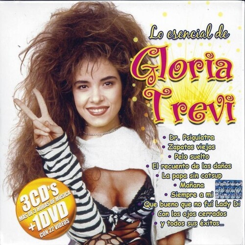 Gloria Trevi Lo Esencial De Gloria Trevi- 3 Discos Cds + Dvd.