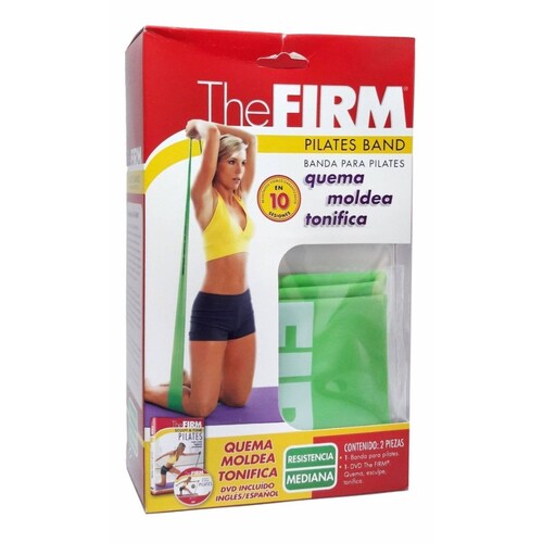 Kit Banda Pilates Resistencia Media Verde The Firm