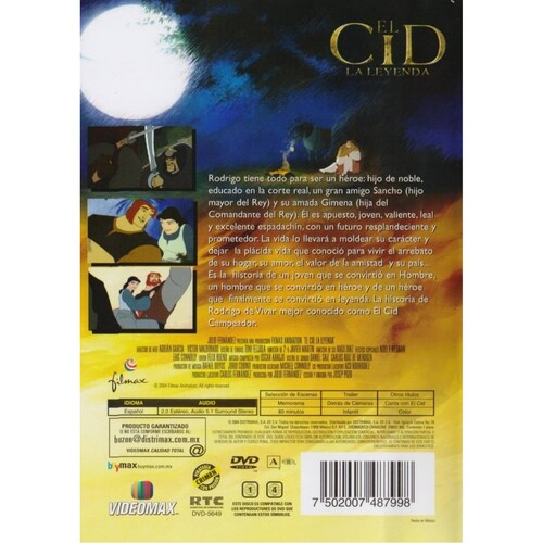 El Cid La Leyenda Pelicula Dvd.