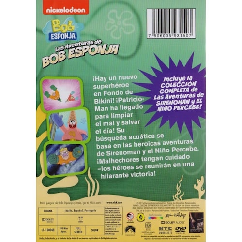 Las Aventuras De Bob Esponja 9 Episodios Serie Dvd