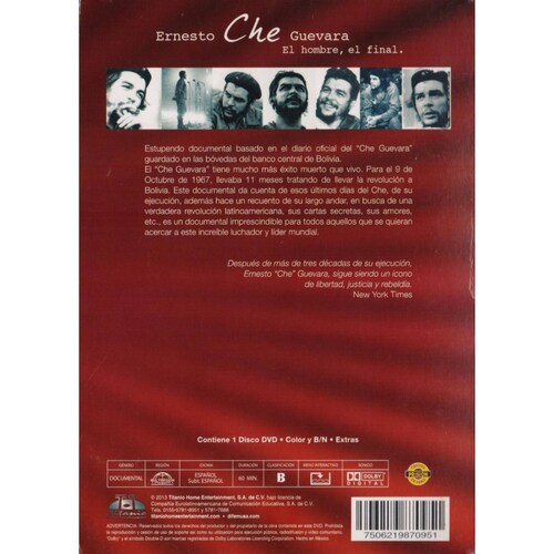 Ernesto Che Guevara El Hombre El Final Documental Dvd