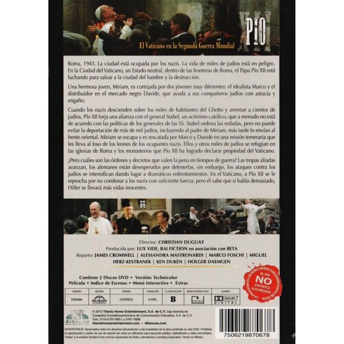 Pio Xii El Vaticano La Segunda Guerra Mundial Documental Dvd