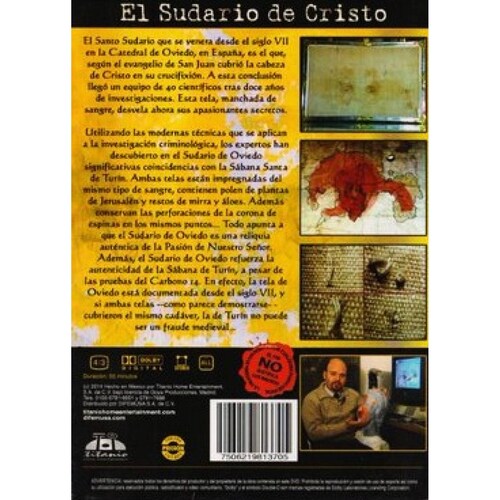 El Sudario De Cristo Documental Dvd