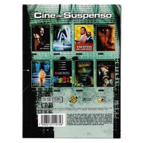 Cine De Suspenso Coleccion De 8 Peliculas Boxset Dvd