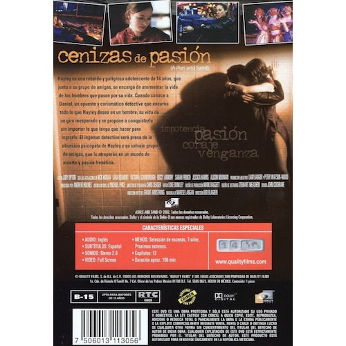 Cenizas De Pasion Ashes And Sand Nick Moran Pelicula Dvd