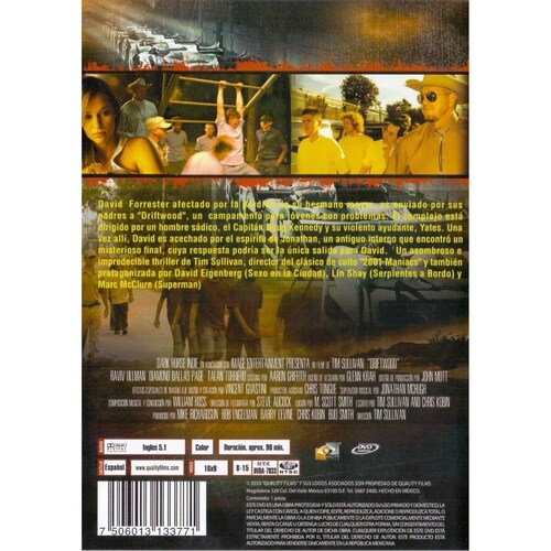 Driftwood Reformatorio Juvenil Ricky Ullman Pelicula Dvd
