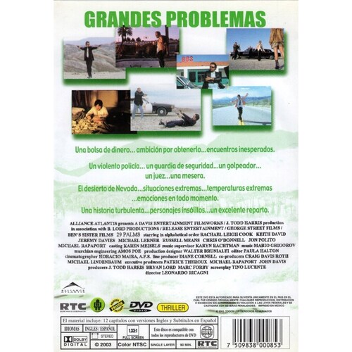 Grandes Problemas 29 Palms Leonardo Ricagni Pelicula Dvd