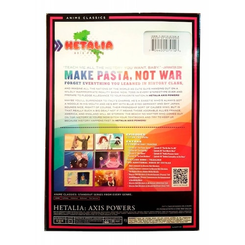 Hetalia Axis Powers Serie Completa Temporadas 1 Y 2 Dvd