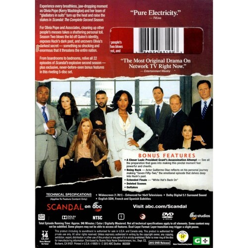 Scandal Temporada 2 Dos Serie Importada Dvd