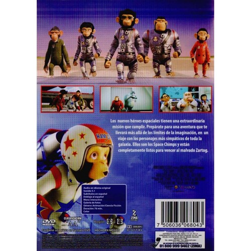 Space Chimps Dos 2 Zartog Contraataca Pelicula Dvd