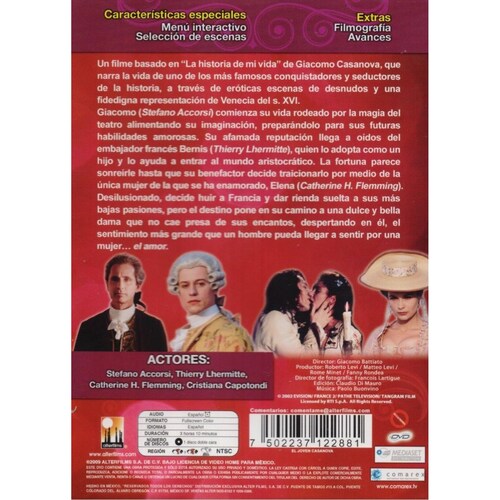 El Joven Casanova Ii Giovane Casanova Pelicula Dvd