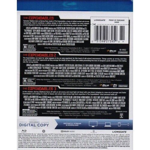 Los Indestructibles 1 2 3 Trilogia Collection Boxset Blu-ray