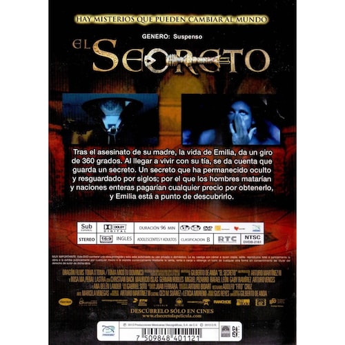 El Secreto Christian Bach Juan Ferrara Pelicula Dvd