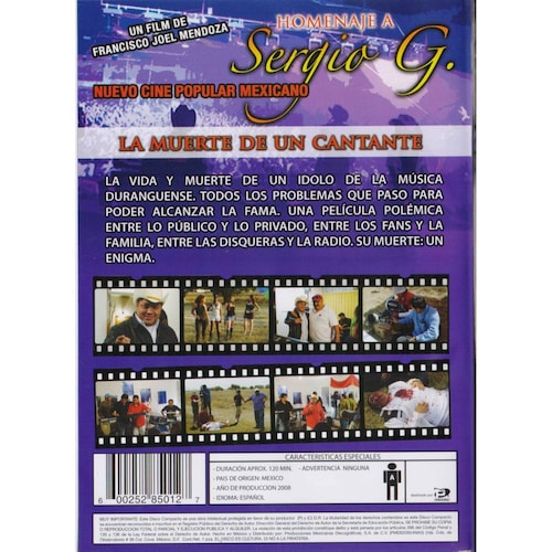 La Muerte De Un Cantante Homenaje Sergio G K-paz Sierra Dvd