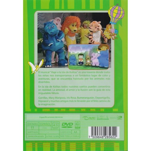 Viaje A La Isla De Kabitas El Musical Pelicula Dvd
