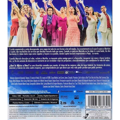 Que Le Dijiste A Dios  Juan Gabriel Pelicula Bluray