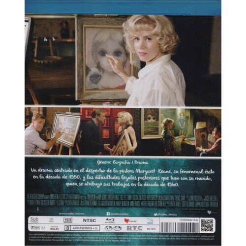 Ojos Grandes Big Eyes Tim Burton Pelicula BluRay