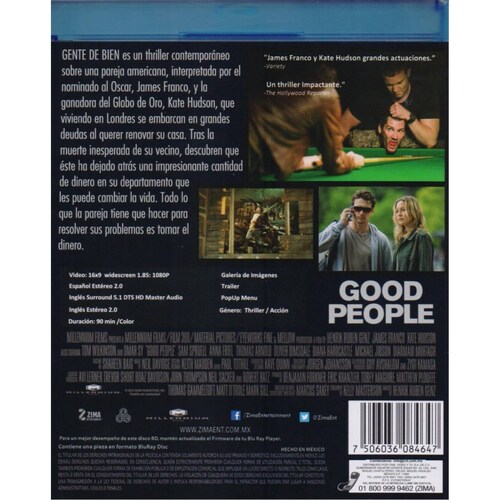 Gente De Bien Good People James Franco Pelicula BluRay