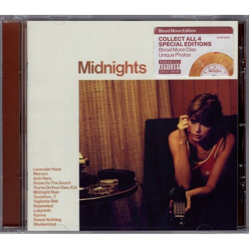Taylor Swift Midnights Blood Moon Edition Disco Cd