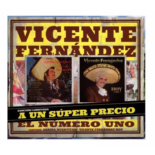 Vicente Fernandez Arriba Huentitan & Hoy 2 Discos Cd