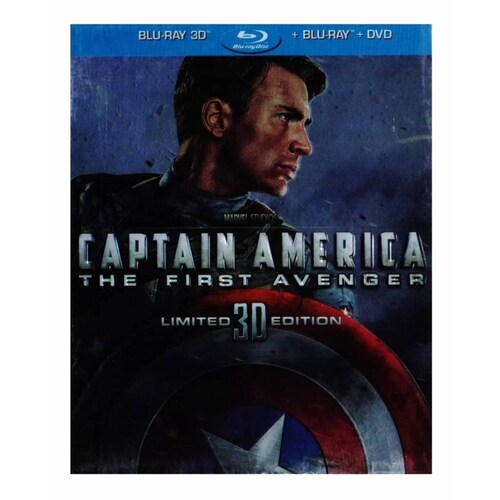 Capitan America Primer Vengador Marvel Blu ray 3d  Bd  Dvd