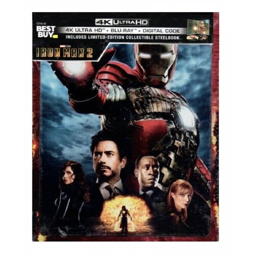 Iron Man 2 Marvel Target Steelbook Pelicula 4k Ultra Hd