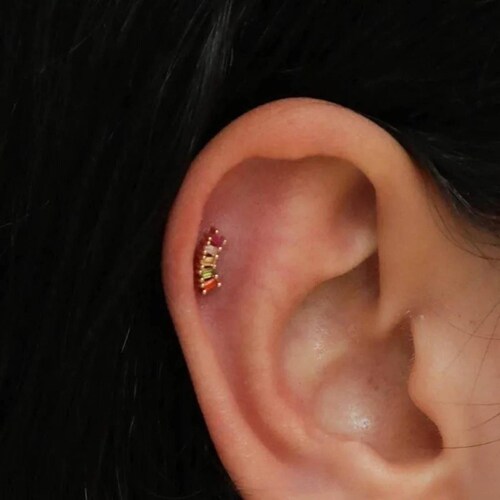 Aretes ARETIZE Pequeños de Plata de Ley 925 Zirconias Plateado Mujer Unitalla + Caja de Regalo 