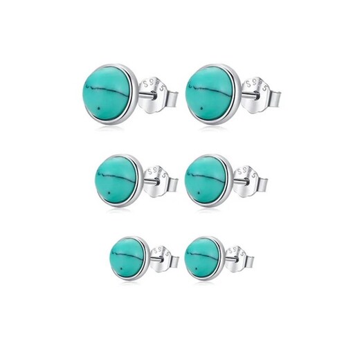 888 Display USA - Joyero para pendientes de color azul turquesa ultra  elegante, para aretes u otros aretes pequeños, caja de regalo de aretes  azul