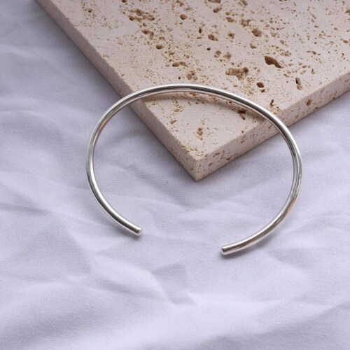 Pulsera de Plata 925 Rígida Brazalete Unitalla 