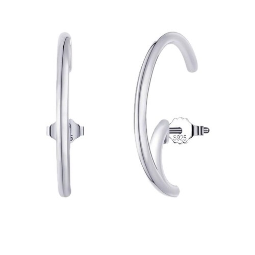 Aretes de Plata 925 Argolla Aro Unitalla Mujer 