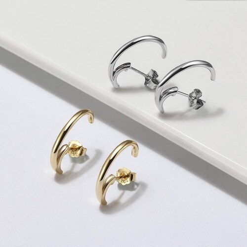 Aretes de Plata 925 Argolla Aro Unitalla Mujer 