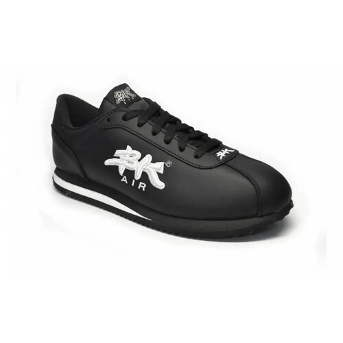 Tenis Bic Air Hombre Ligero Antiderrapante Clasicos Piel Bk N