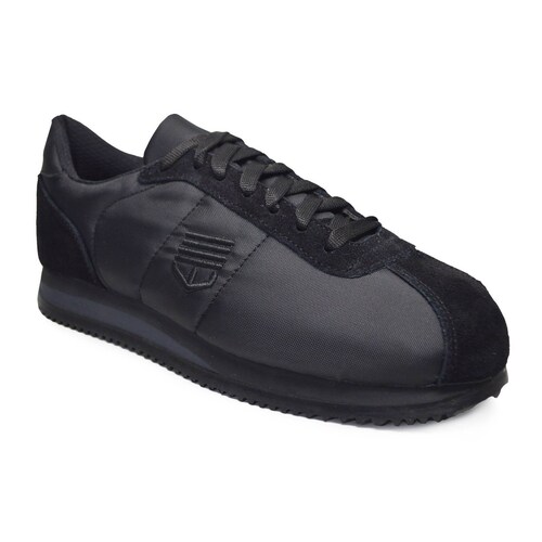 Tenis Caballero Hombre Ligero Antiderrapante Clasicos TelaBic Negro