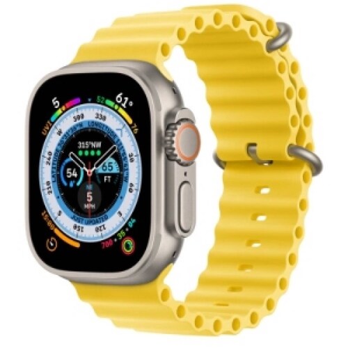 Apple Watch Ultra MNH93LZ/A GPS + Cellular, 49mm Titanium Case con Yellow Ocean Band