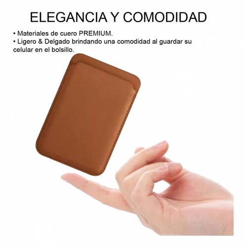 Tarjetero Magnetico compatible con IPhone Cartera magnetica de piel 