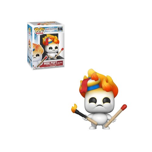 Figura Mini Puft en Fuego 936 Cazafantasmas Funko Pop