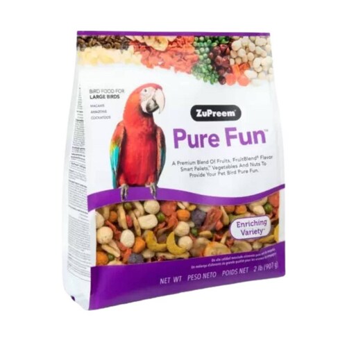 ZUPREEM ALIMENTO PURE FUN GRANDES LOROS 907 GR