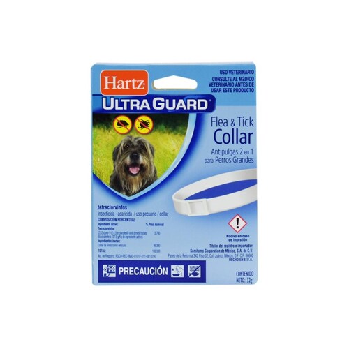 HARTZ COLLAR ANTIPULGAS 2 EN 1 PARA RAZAS GRANDES