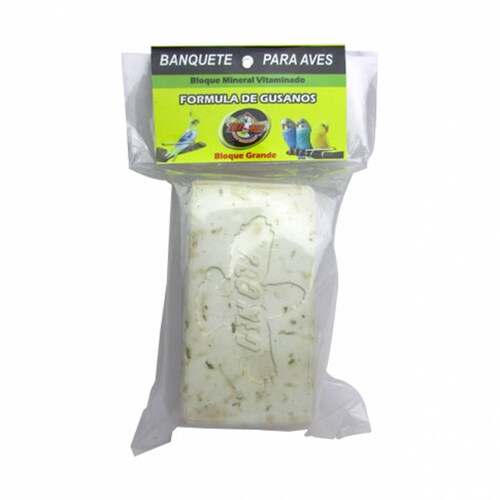 Alimento block aves gusanos bolsa zoomed 1 pieza