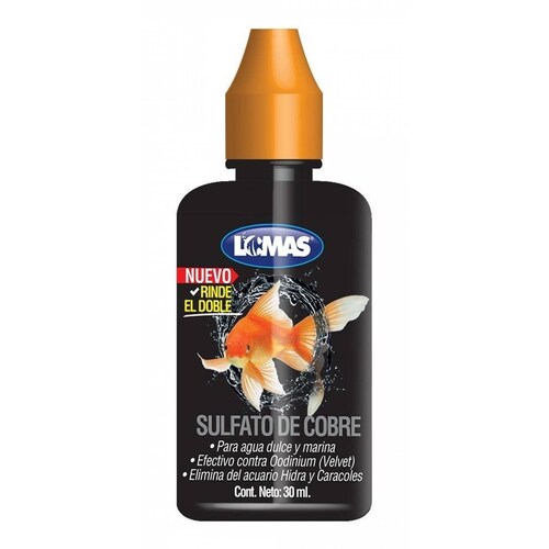 Sulfato De Cobre 30 Ml, Velvet Hidra Y Caracoles pecera 